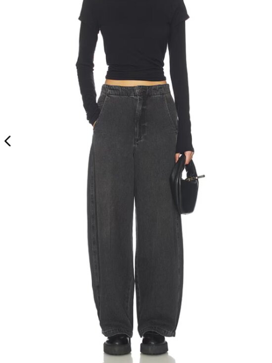 pistola Denim - Pistola Lottie Barrel Jeans Zen Wash Size 28 NWT High Rise Bowed Leg Sold Out